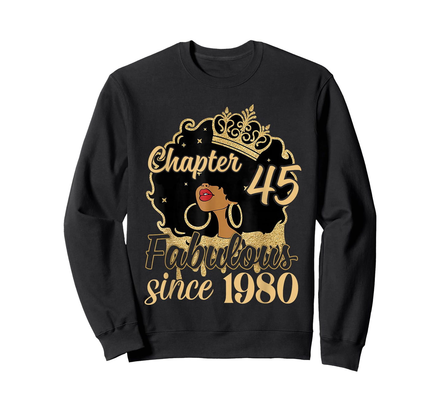 Chapter 45 Fabulous Since 1980 45th Birthday for Girls Women T-Shirt