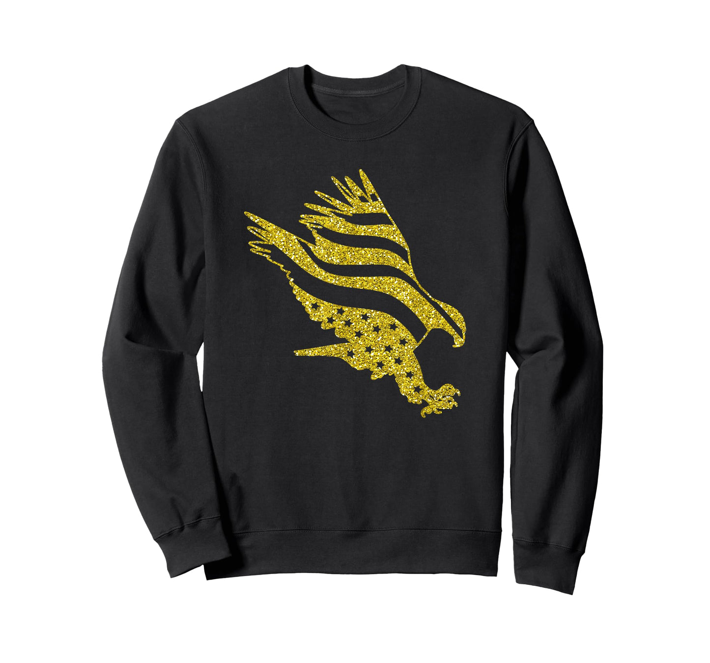 Patriotic T-Shirt Golden American Eagle Men Women Kids Gift T-Shirt