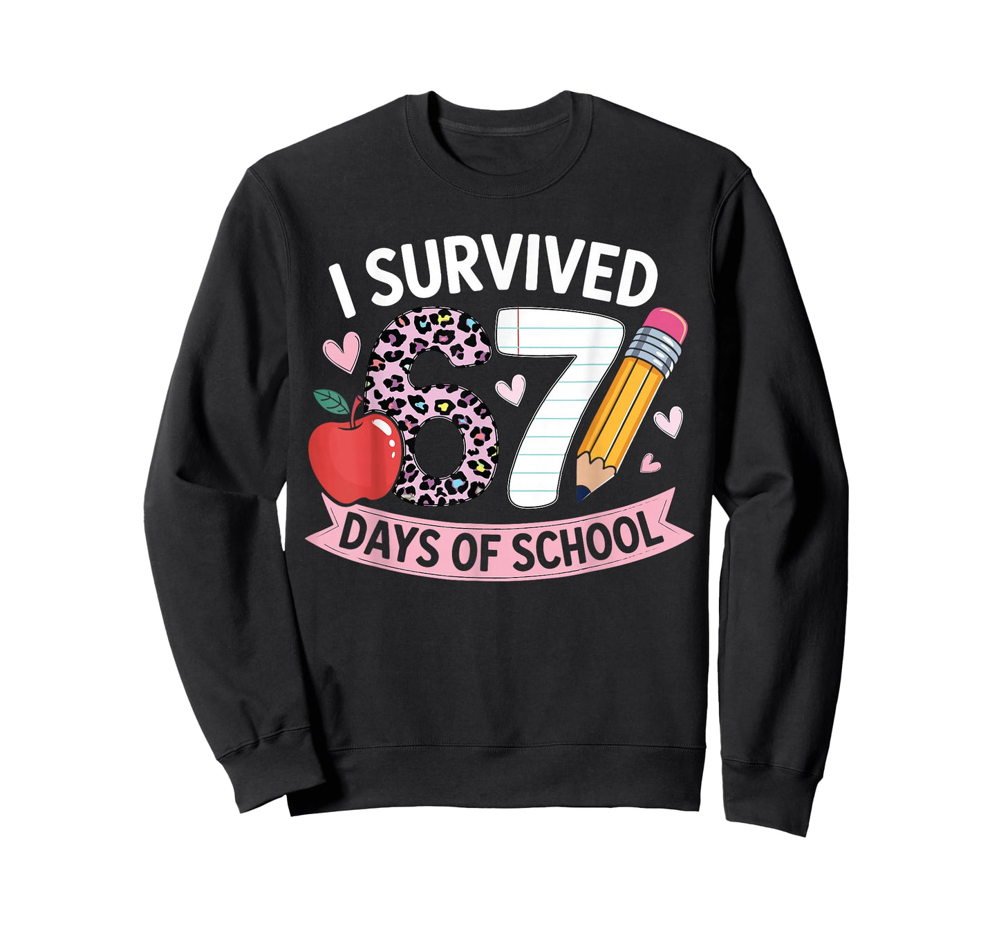 I Survived 67 Days of School Funny Meme Student Teacher T-Shirt