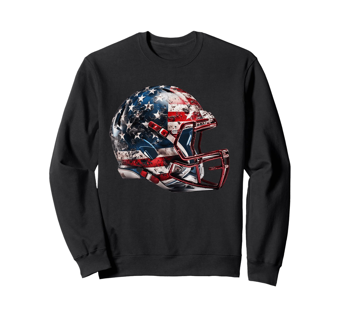 American Football Helmet Us Flag T-Shirt