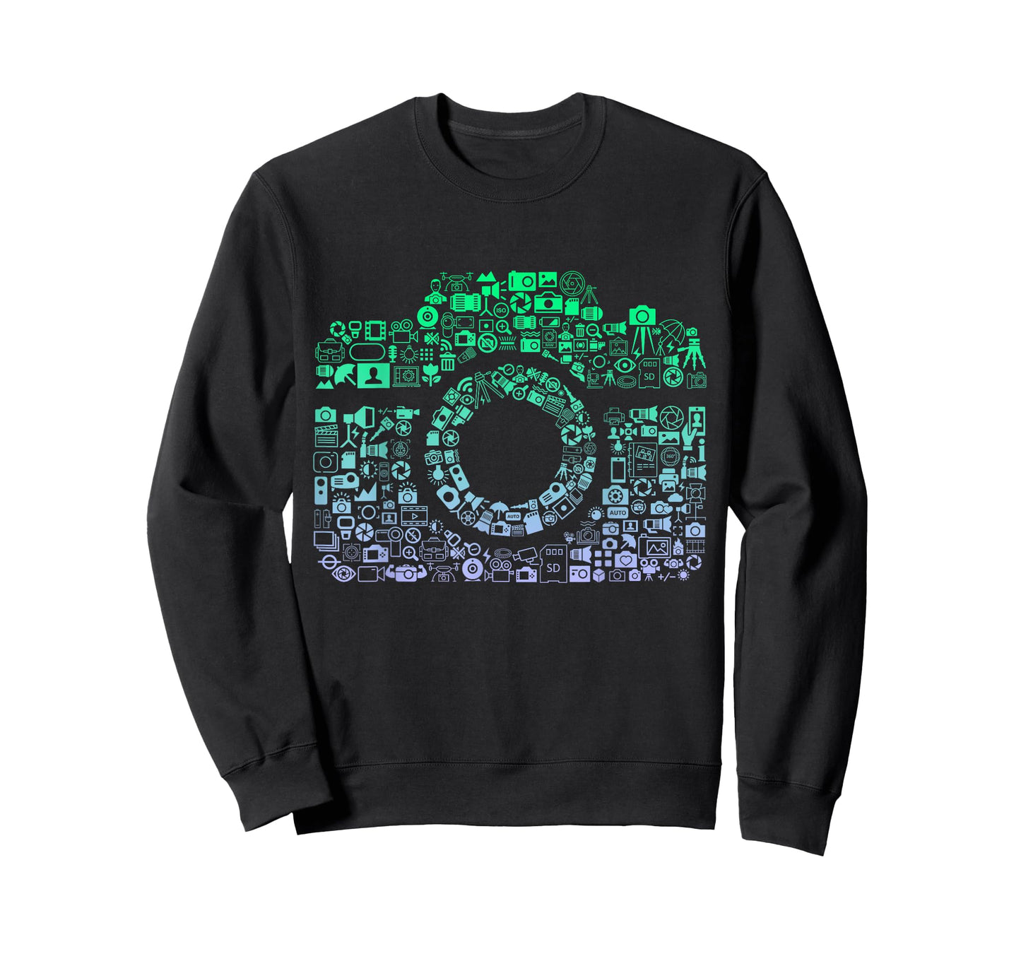 Camera Iconography Tshirt for Photographer Boys Photography T-Shirt