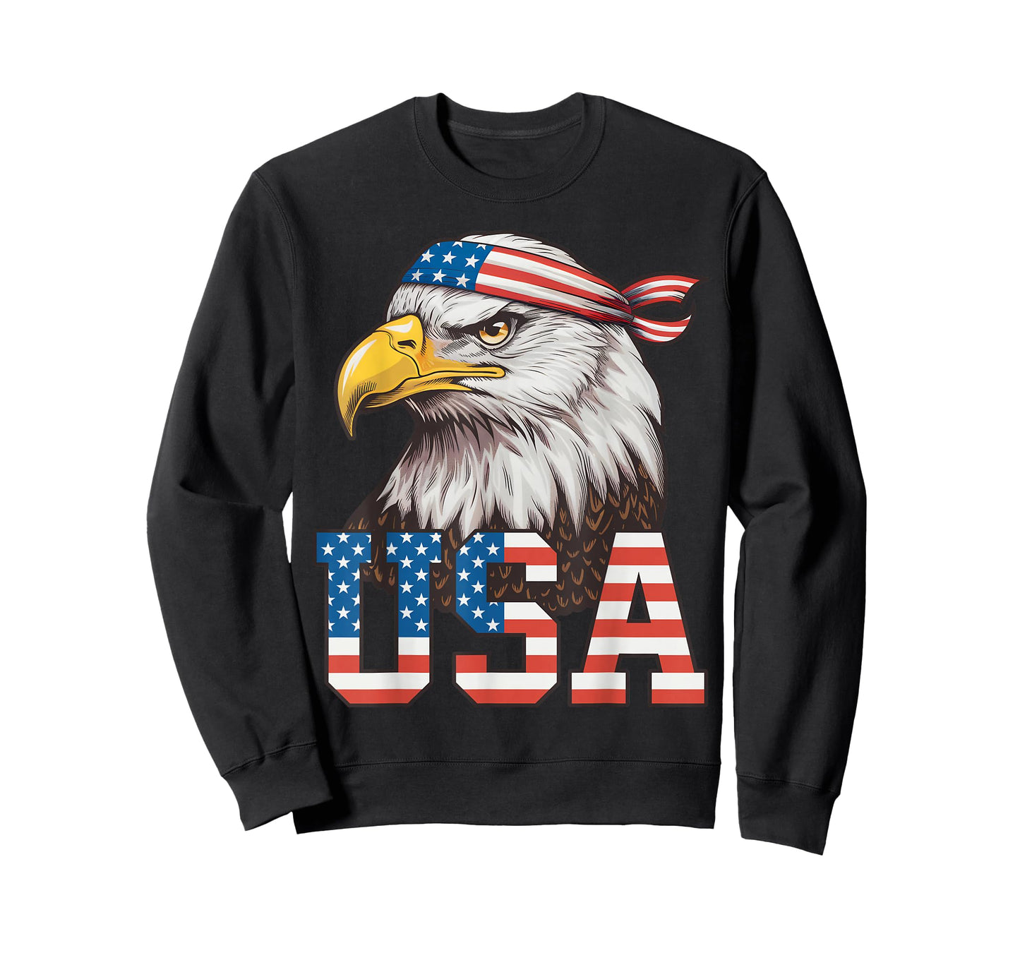 USA American Flag Men Women Kids Bald Eagle Patriotic T-Shirt