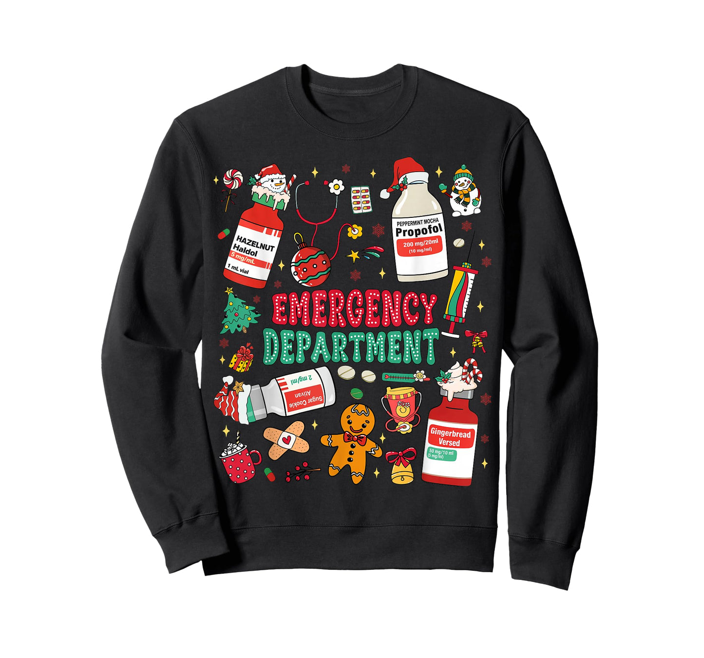 Christmas Emergency Room ER RN Nurse Department Healthcare T-Shirt