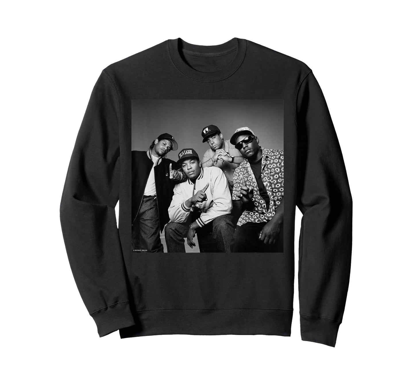 NWA Easy-E Dr Dre DJ Yella MC Ren by Michael Grecco T-Shirt