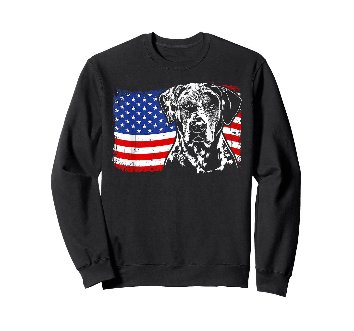 Proud Catahoula Leopard Dog American Flag patriotic dog gift T-Shirt