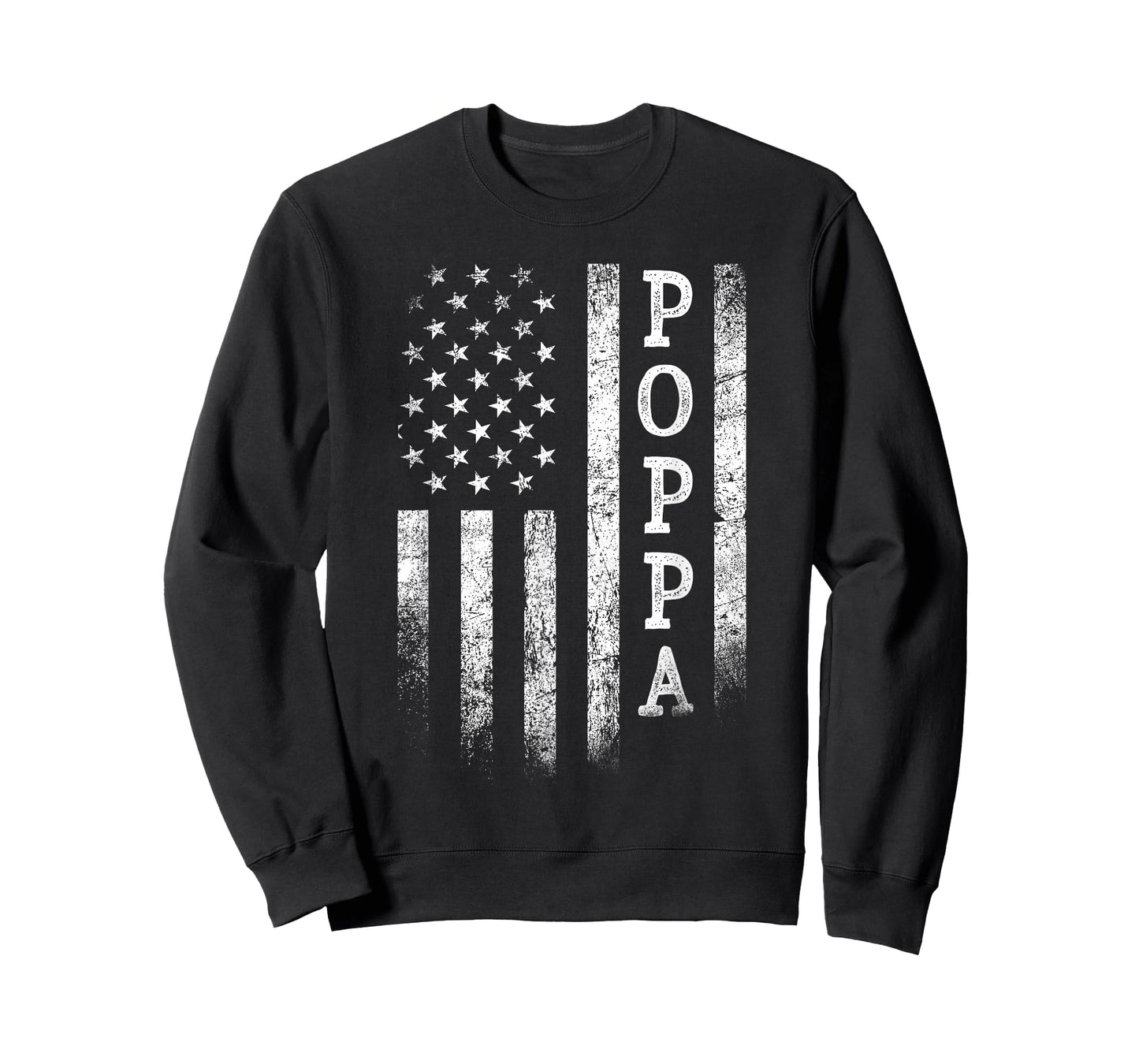 Poppa American Flag Poppa Gifts Patriotic Father's Day T-Shirt