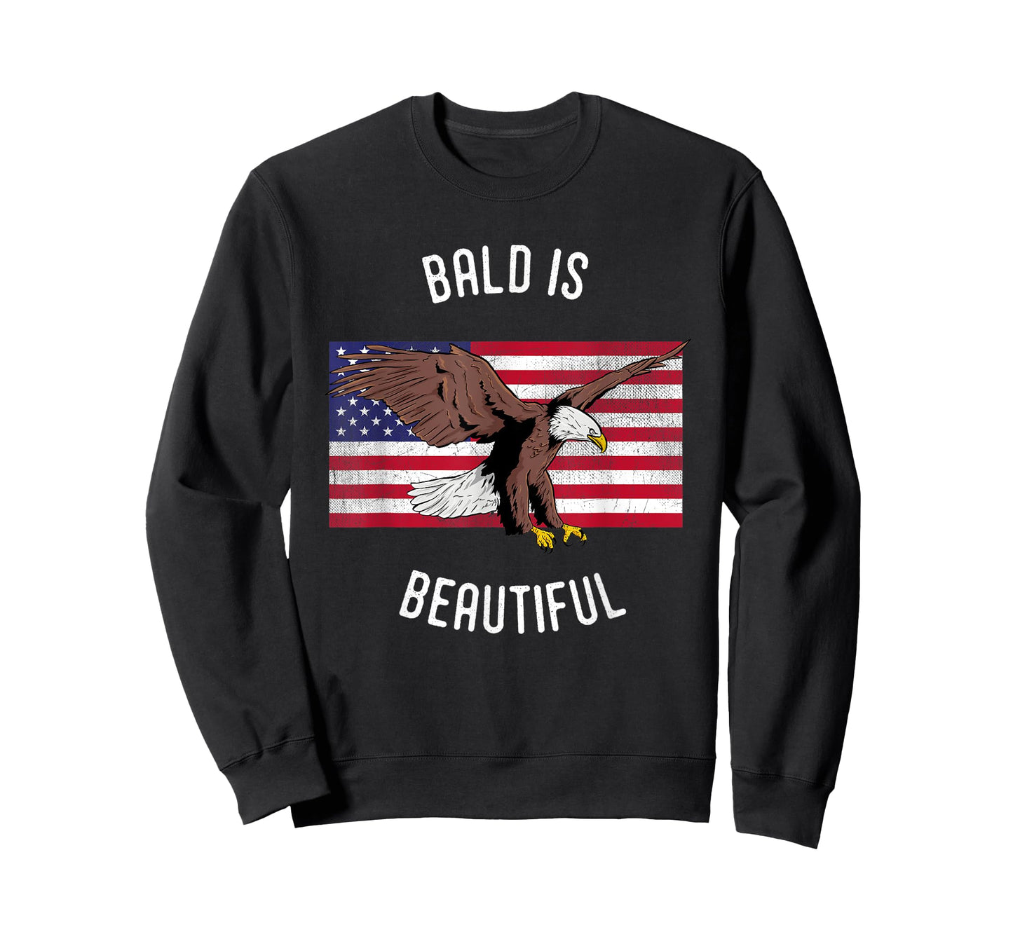 Funny Bald is Beautiful USA Bald Eagle T-Shirt