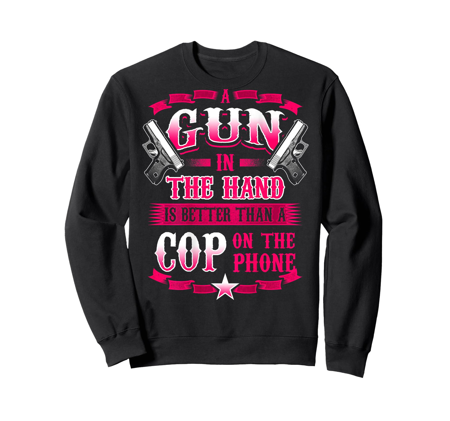 A GUN IN THE HAND Funny 2ND Amendment Gun Rights T-Shirt