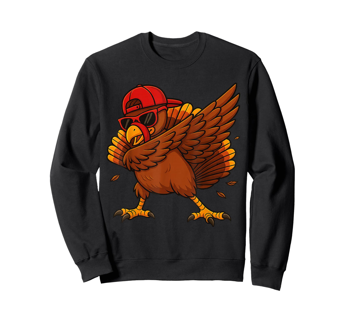 Dabbing Turkey Funny Mens Kids Boys Thanksgiving T-Shirt