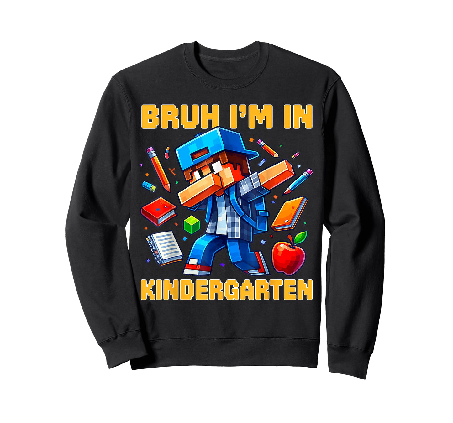 Bruh I'm in Kindergarten Boys Kids Gamer Back to School T-Shirt
