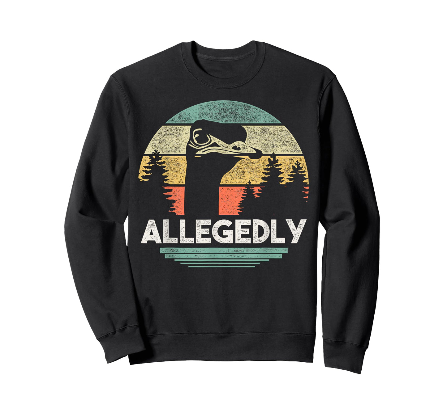 Allegedly Ostrich T Shirt Funny Bird Lover T-Shirt