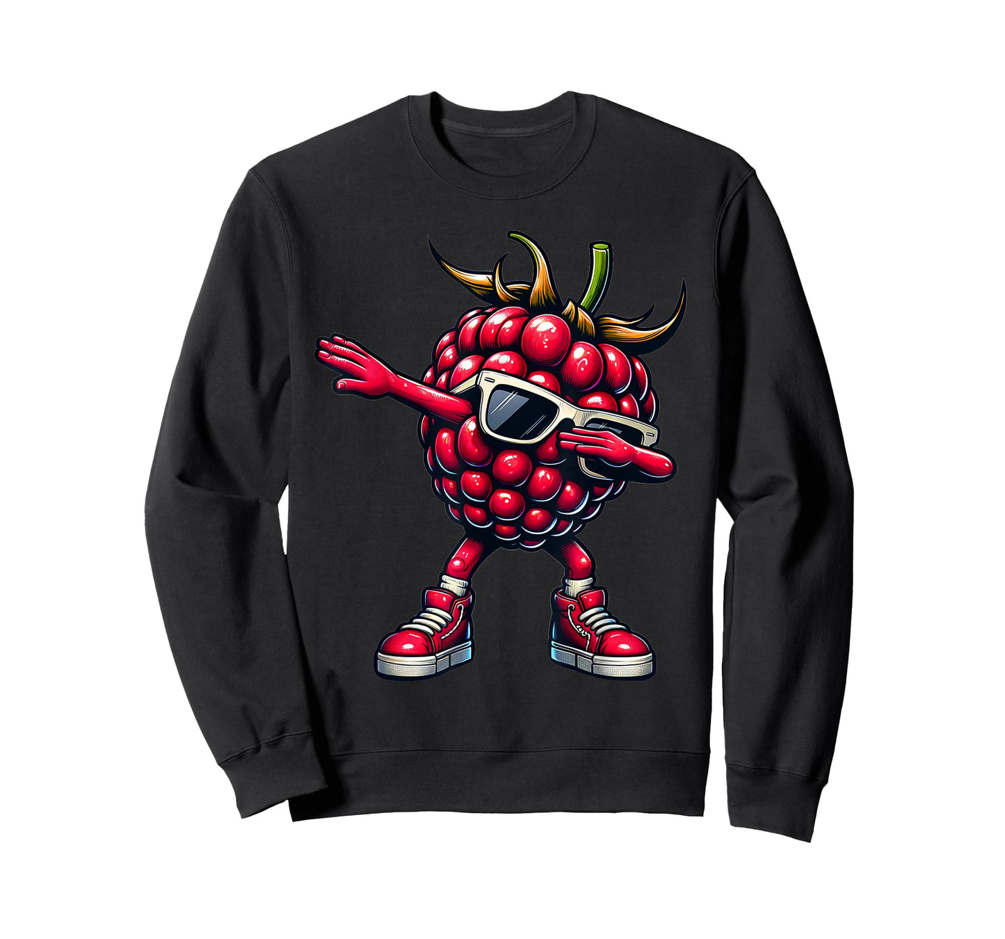 Dabbing Raspberry Funny Pink Raspberry Fruit Gift T-Shirt