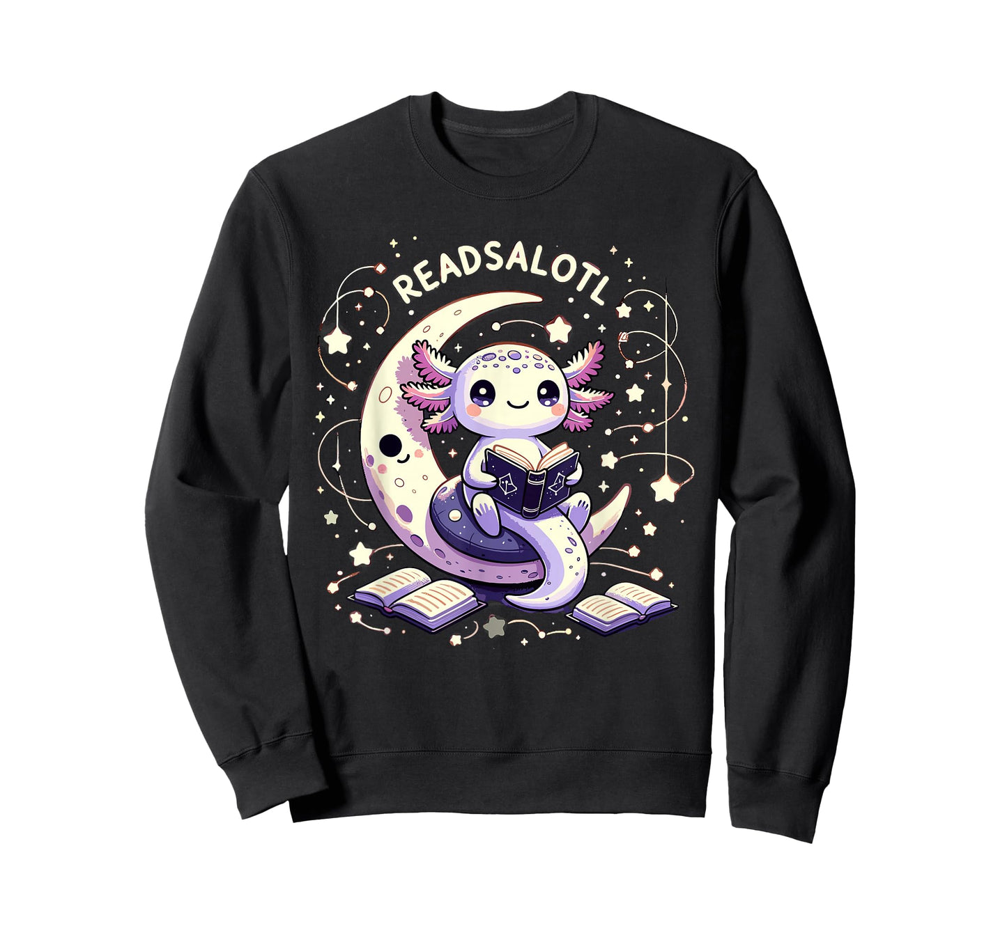 Axolotl Books Readsalotl Reading Bookworm Boys Girls Kids T-Shirt