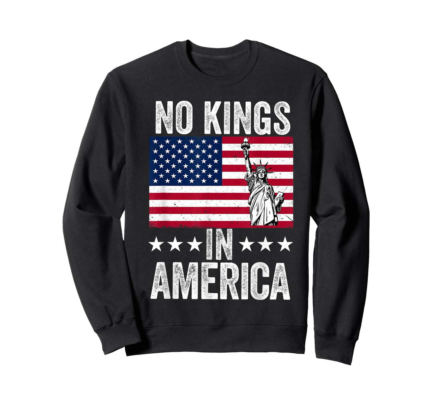No Kings in America Flag Protest Save Democracy T-Shirt