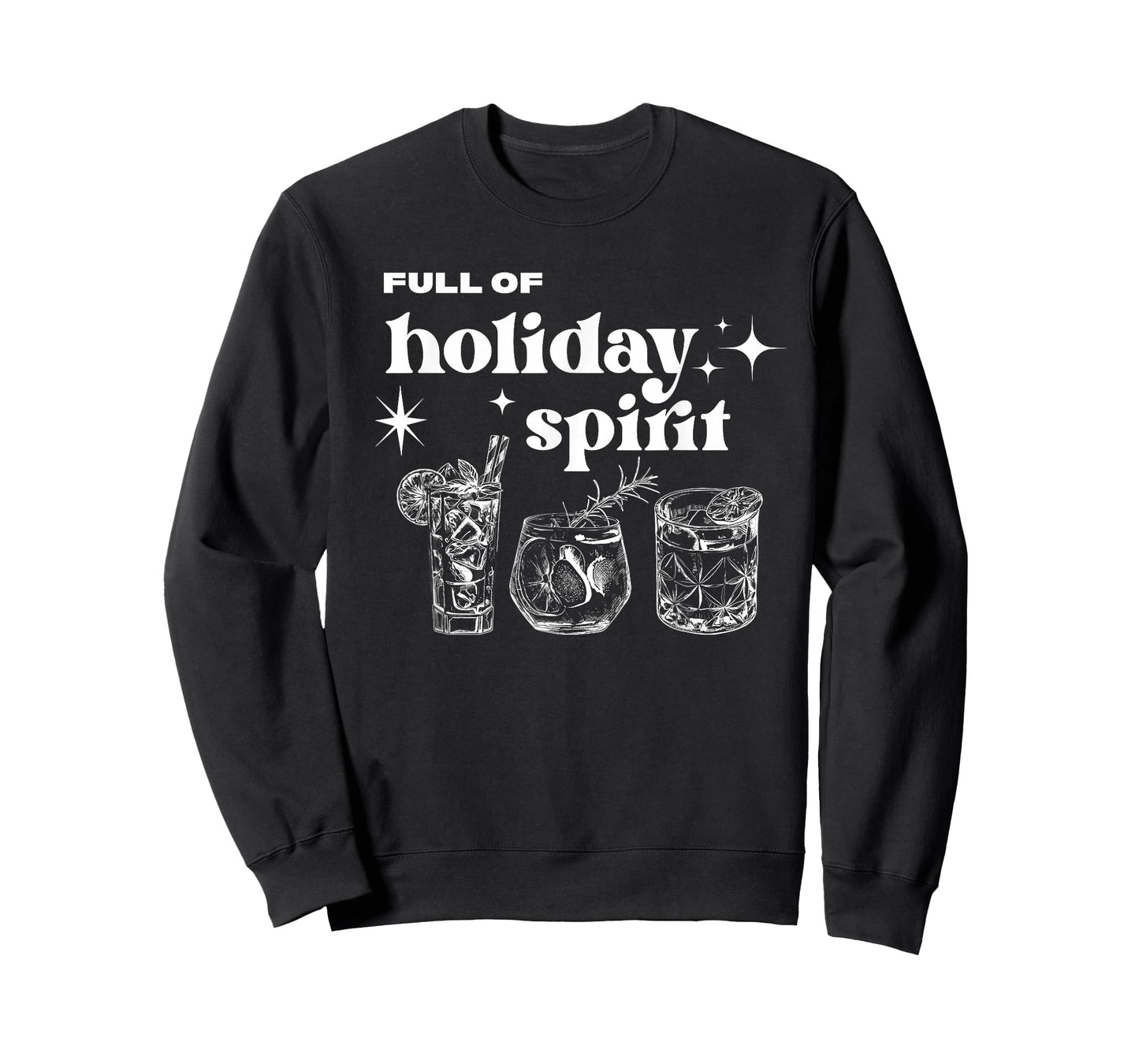 Christmas Full of Holiday Spirit Cocktail Club Women Men T-Shirt