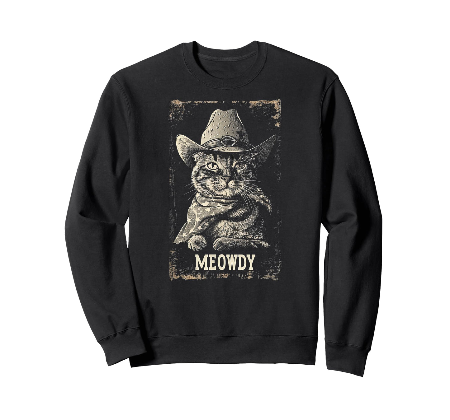 Meowdy Cat, Cowboy Kitten, Country Music T-Shirt