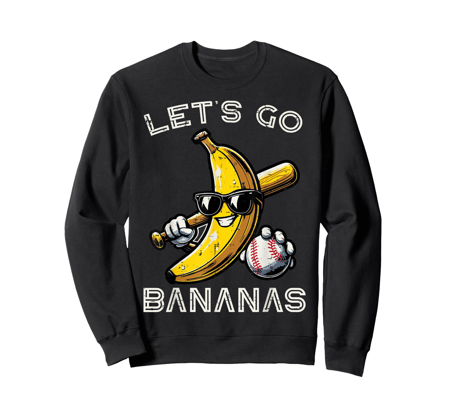 Lets Go Banana Retro Boys Kids Men Youth T-Shirt
