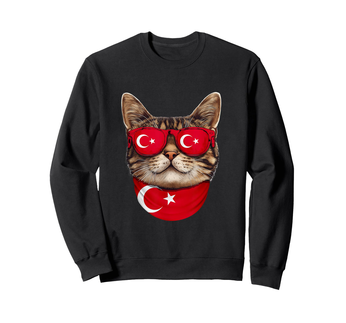 Turkish Flag American Bengal Cat Heritage Turkey T-Shirt