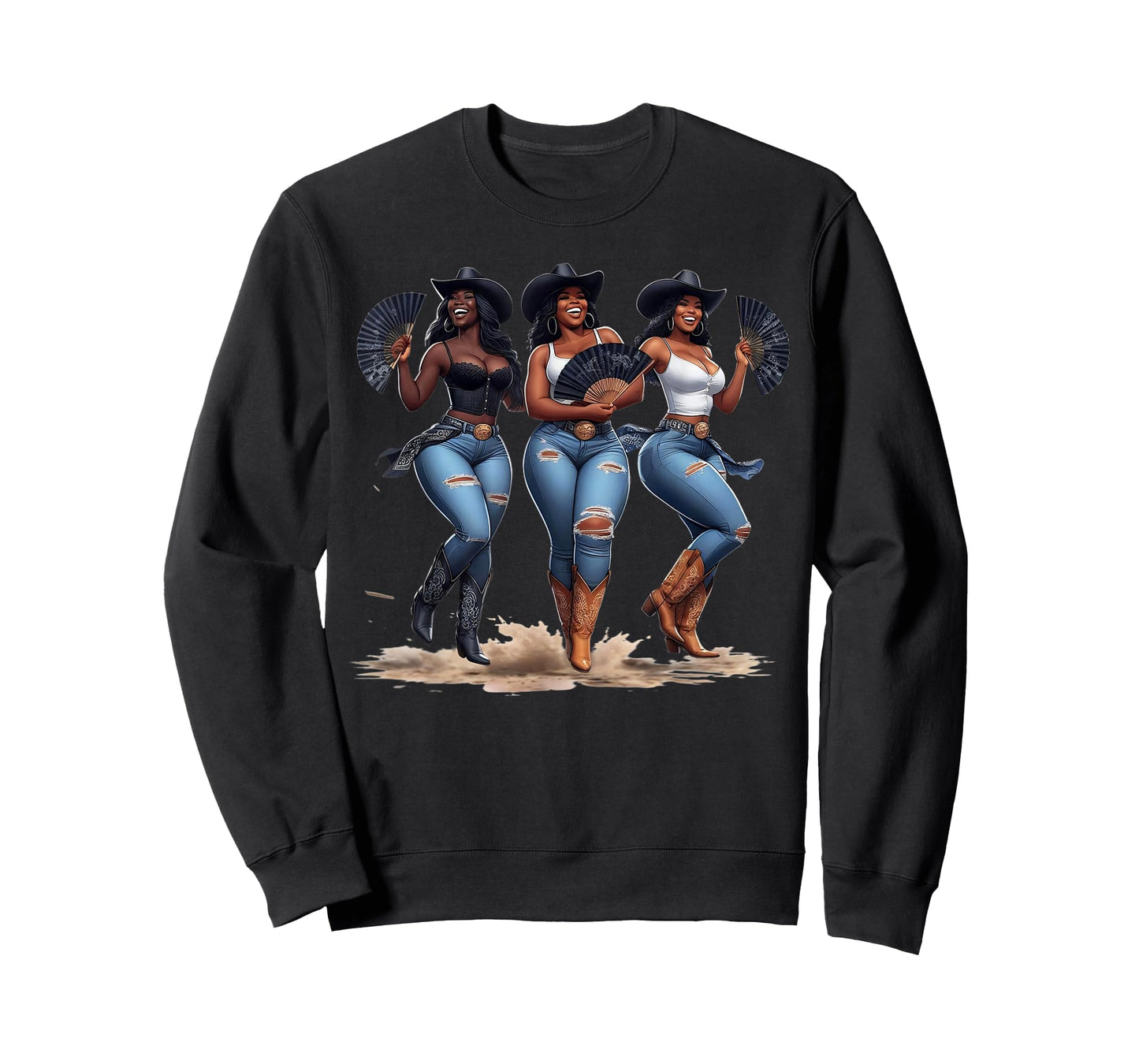 Black History Month Cowgirl Western Afro Black Women African T-Shirt