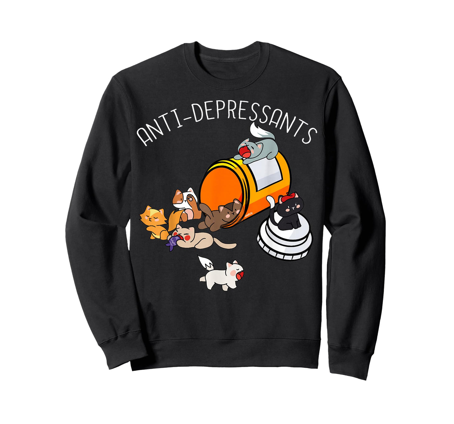 Medicine For Happiness Kittens Antidepressants Cats Costume T-Shirt