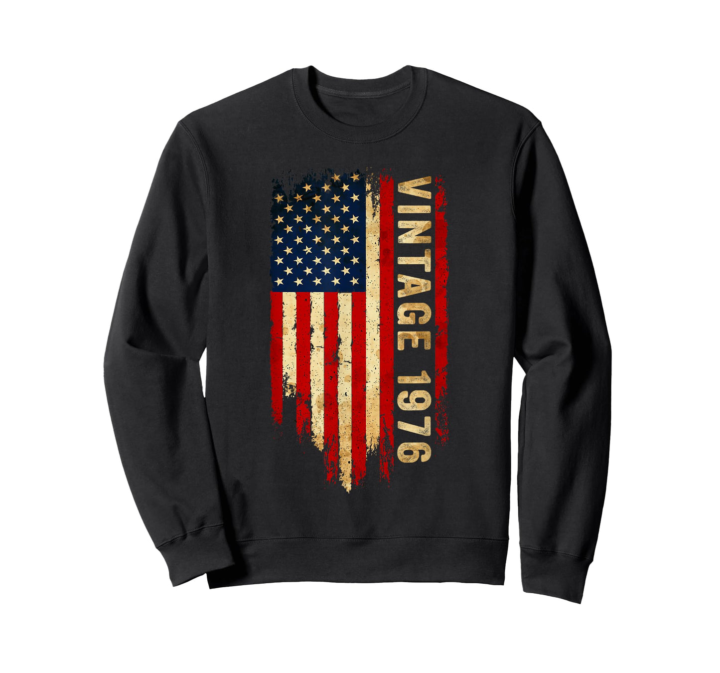 Vintage 1976 Made In 1976 American Flag 50th Birthday Gifts T-Shirt