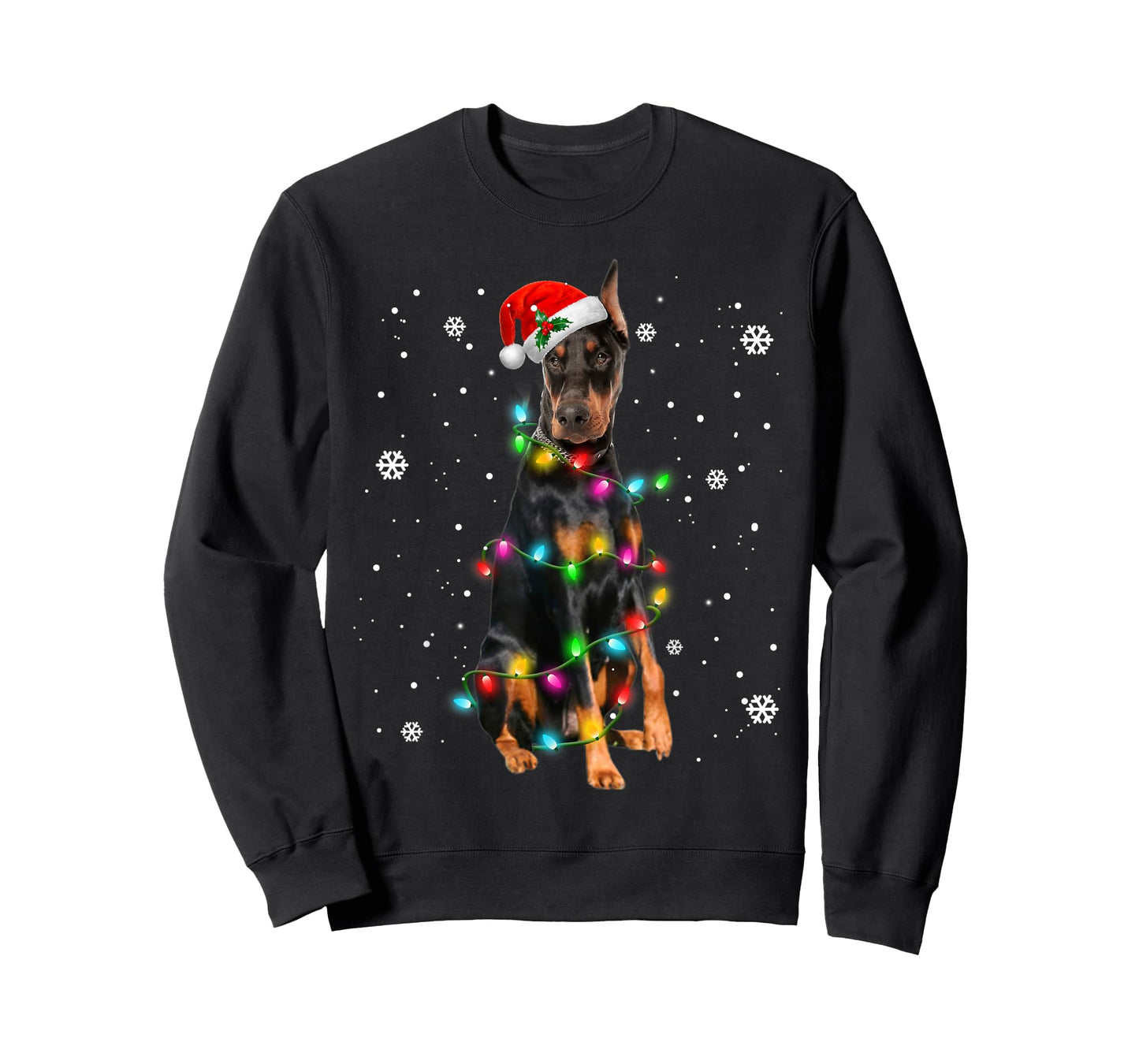 Doberman Pinscher Dogs Tree Christmas Sweater Xmas Pet Dog T-Shirt