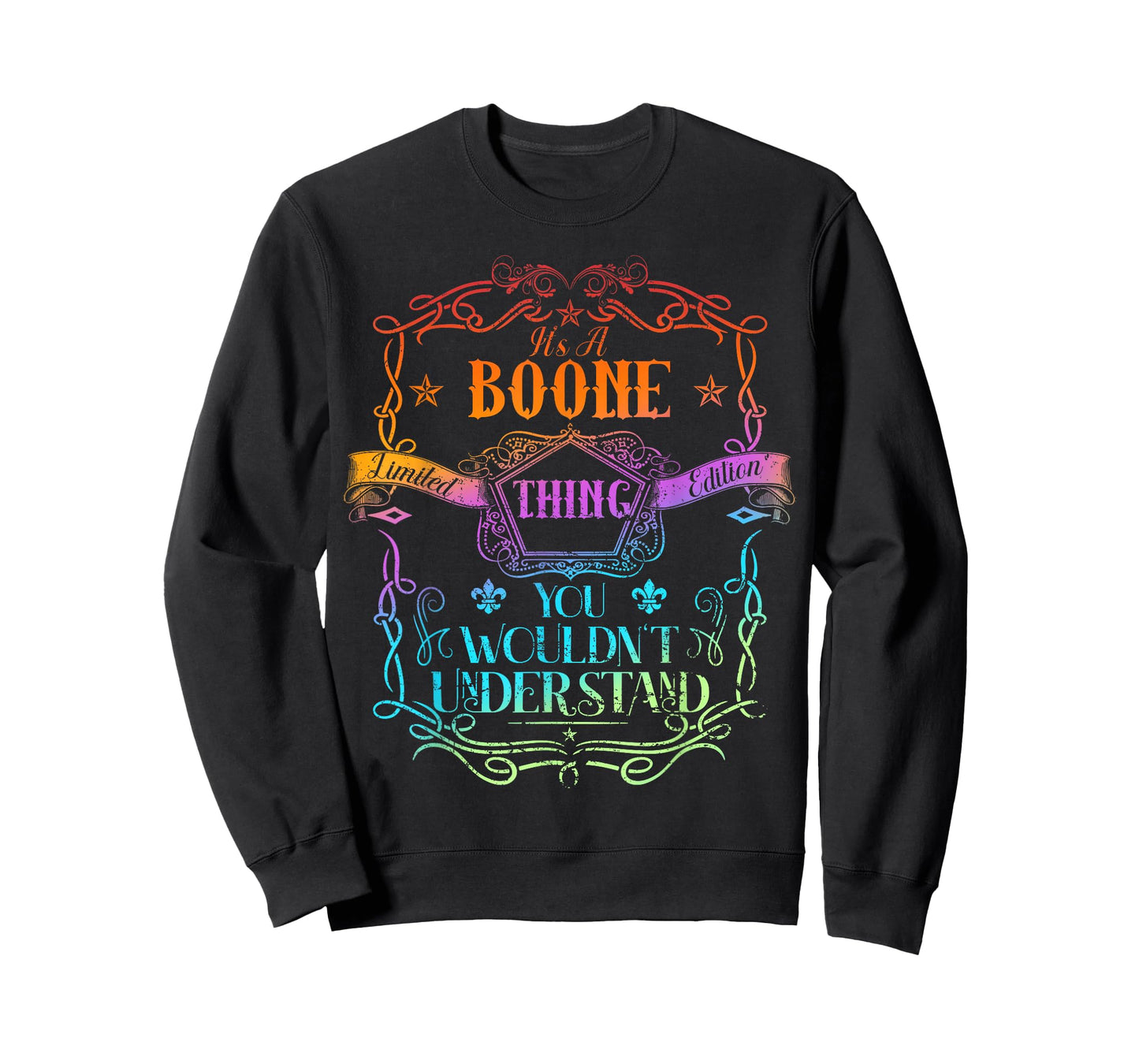Boone Family Name I Love Boone Personalized Vintage T-Shirt