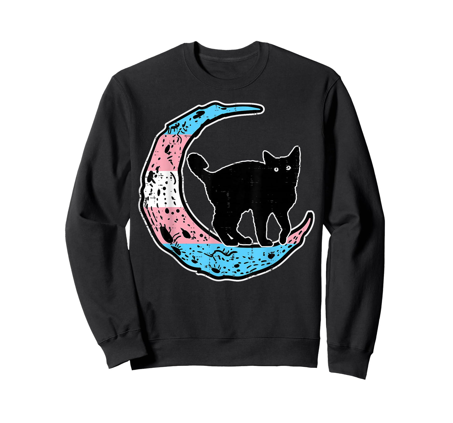 Trans Cat Moon Transgender Pride Transexual Lgbt Girls Women T-Shirt