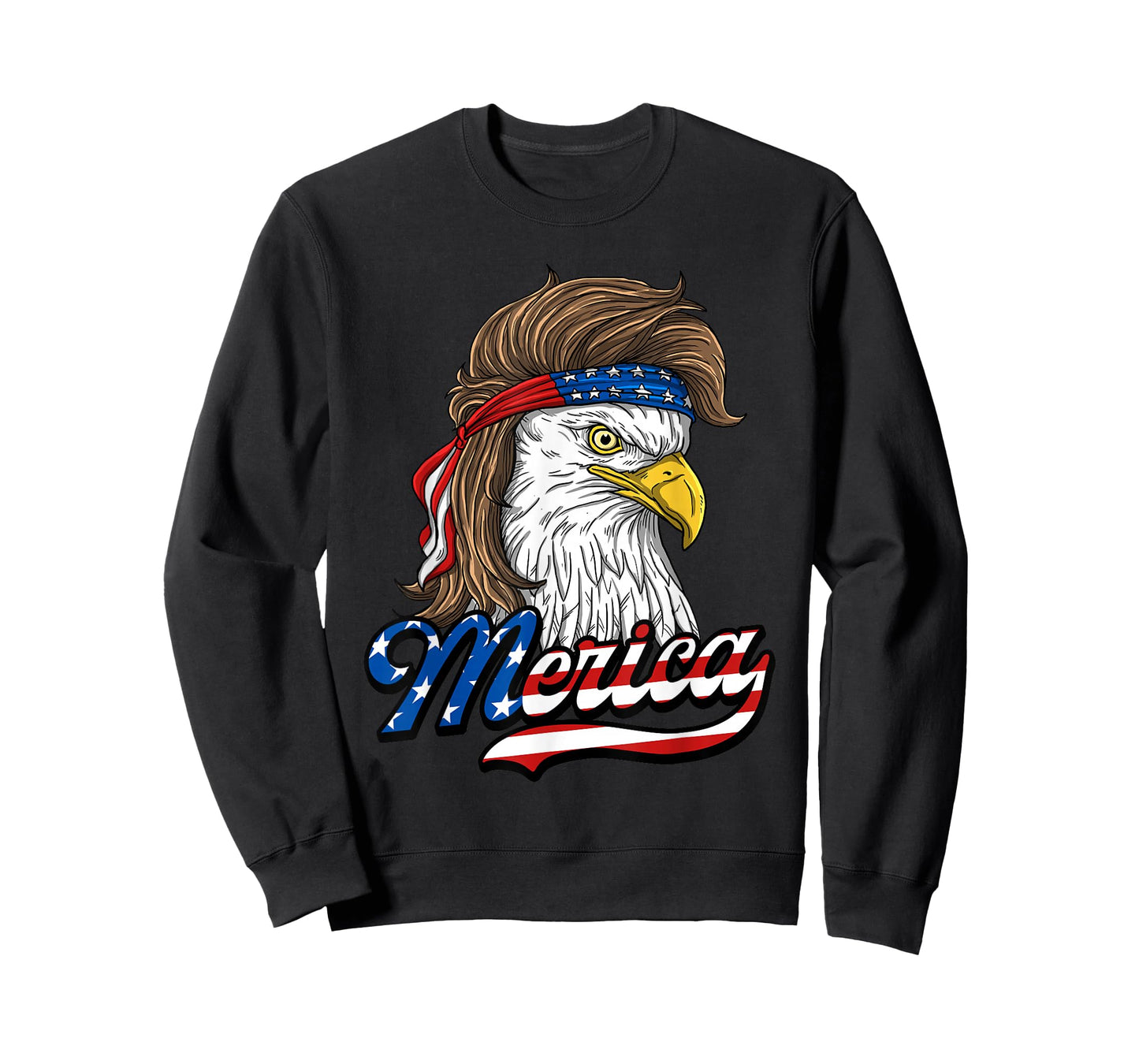Merica - Patriotic USA Eagle of Freedom - 4th of July T-Shirt Small