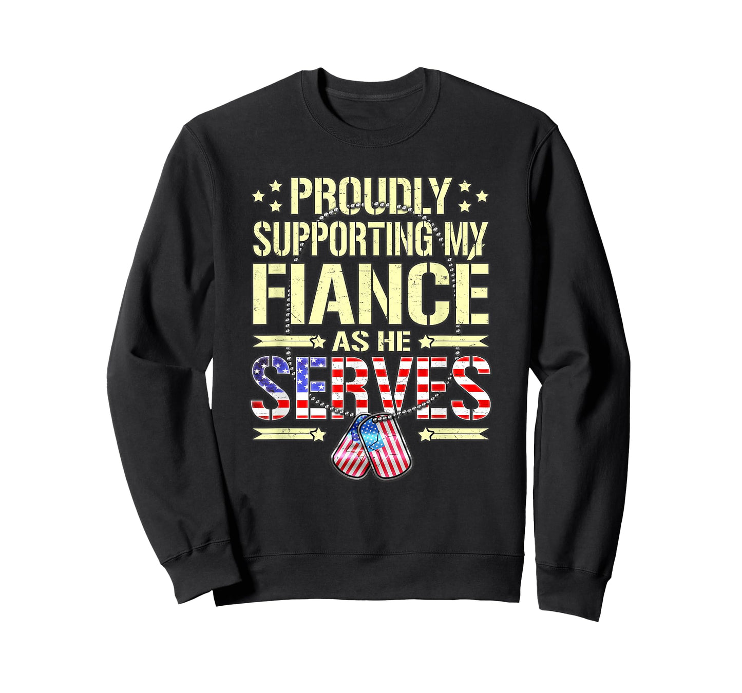 Supporting My Fiance As He Serves - Proud Army Fiancee Shirt T-Shirt
