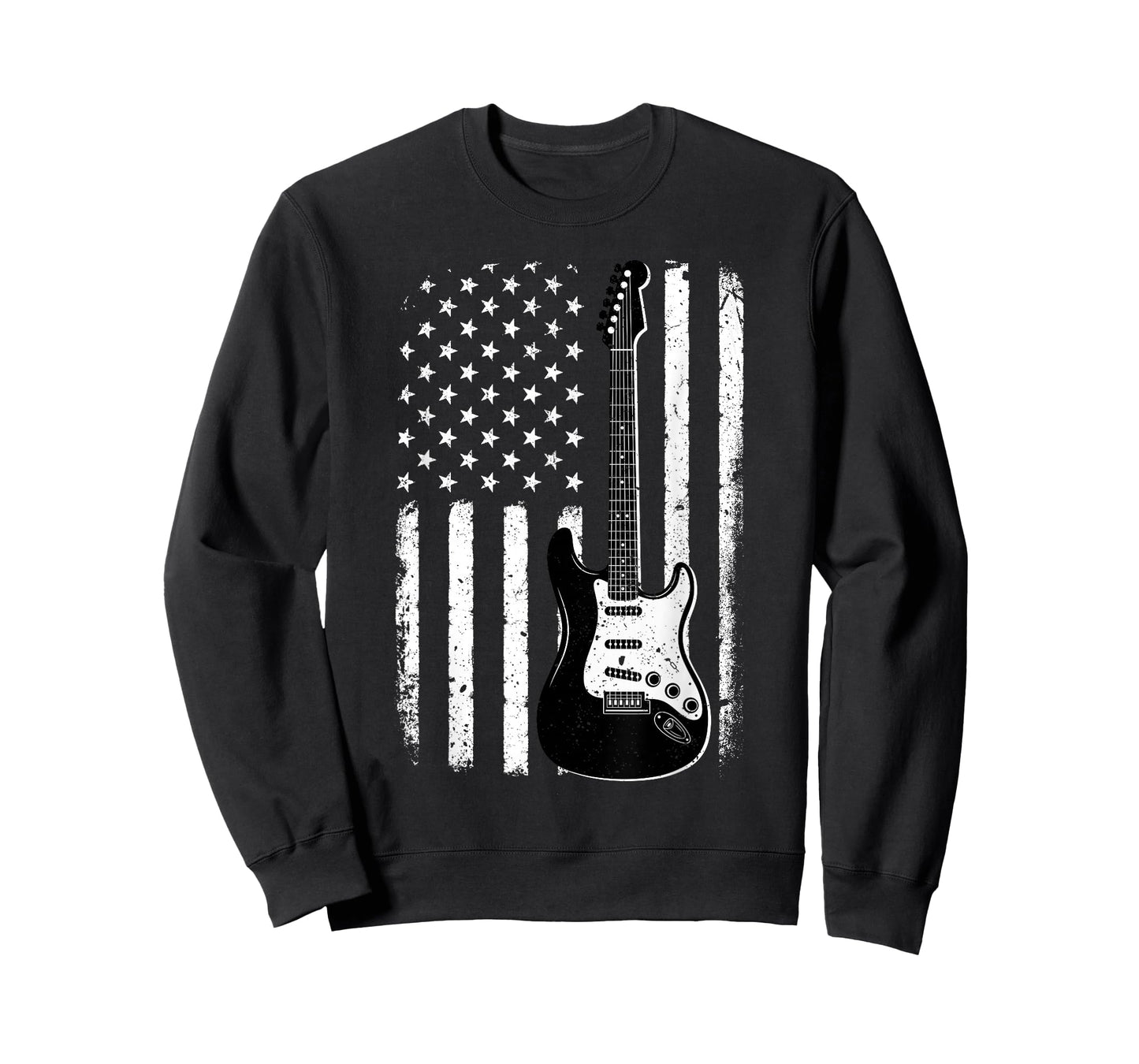 Guitar American Flag Guitarist USA Patriotic Electric Guitar T-Shirt