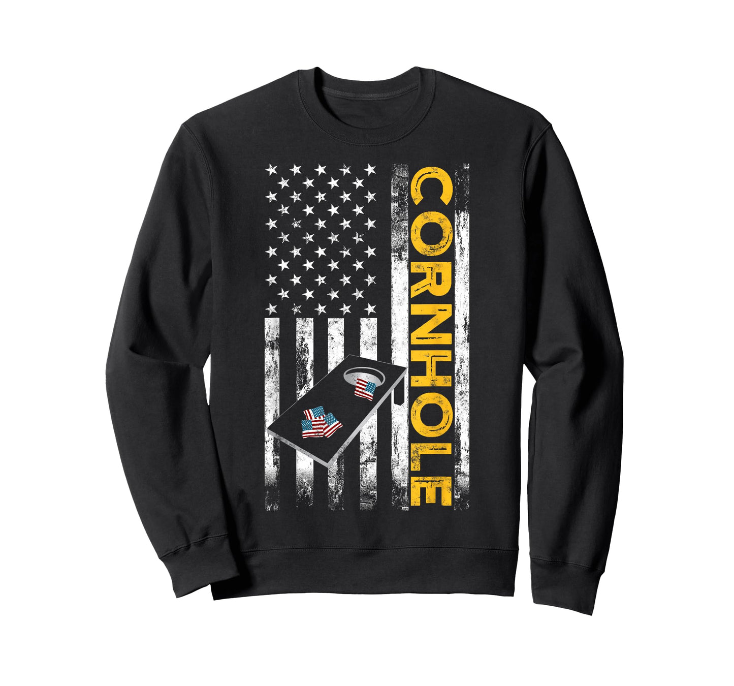 Patriotic Cornhole Player USA American flag Corn hole lover T-Shirt