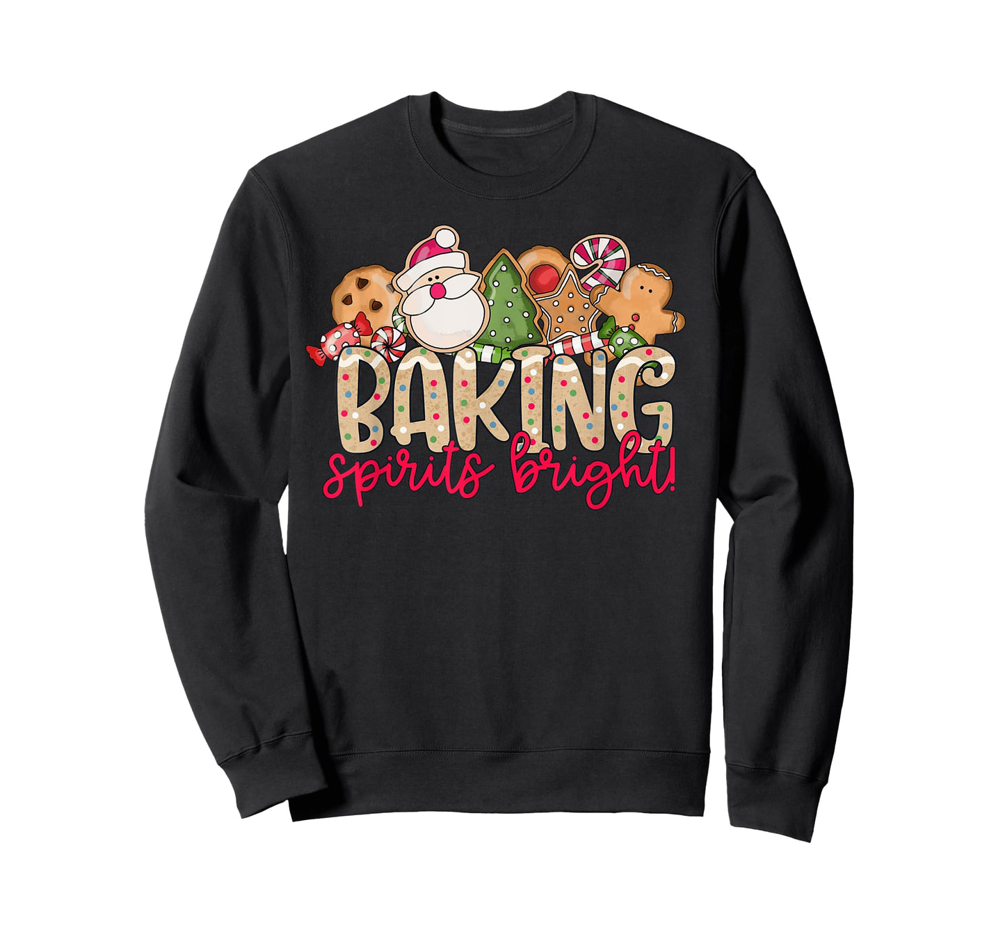Baking Spirits Bright Christmas Baker Holiday Baking Team T-Shirt