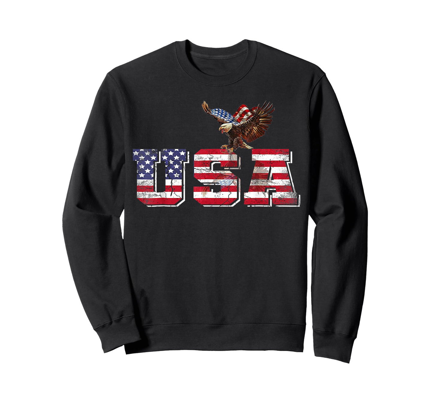 USA American Flag Patriotic 4th of July Eagle for Men Women T-Shirt
