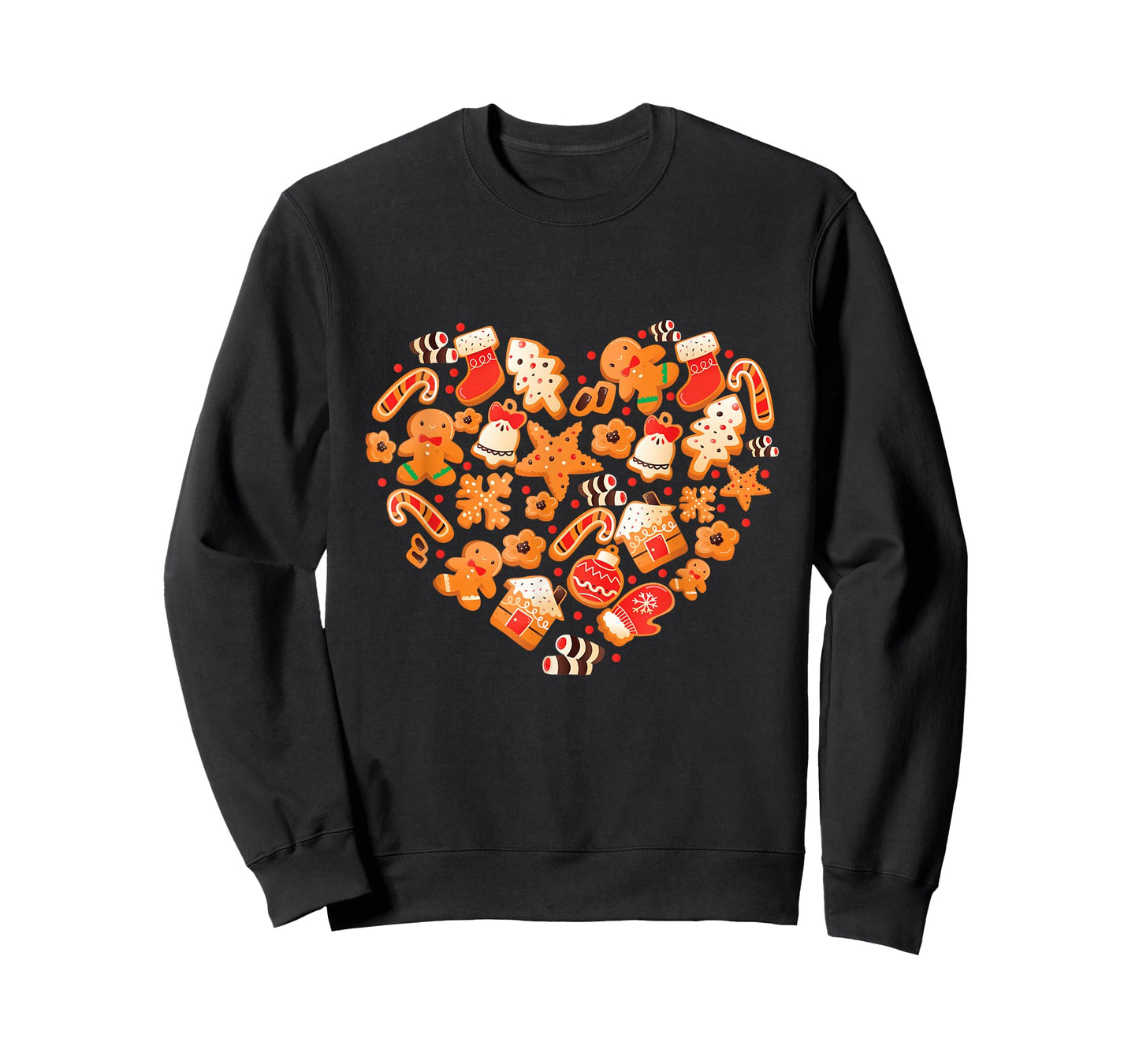 Bake Baking Gingerbread Man Christmas Cookie Heart T-Shirt