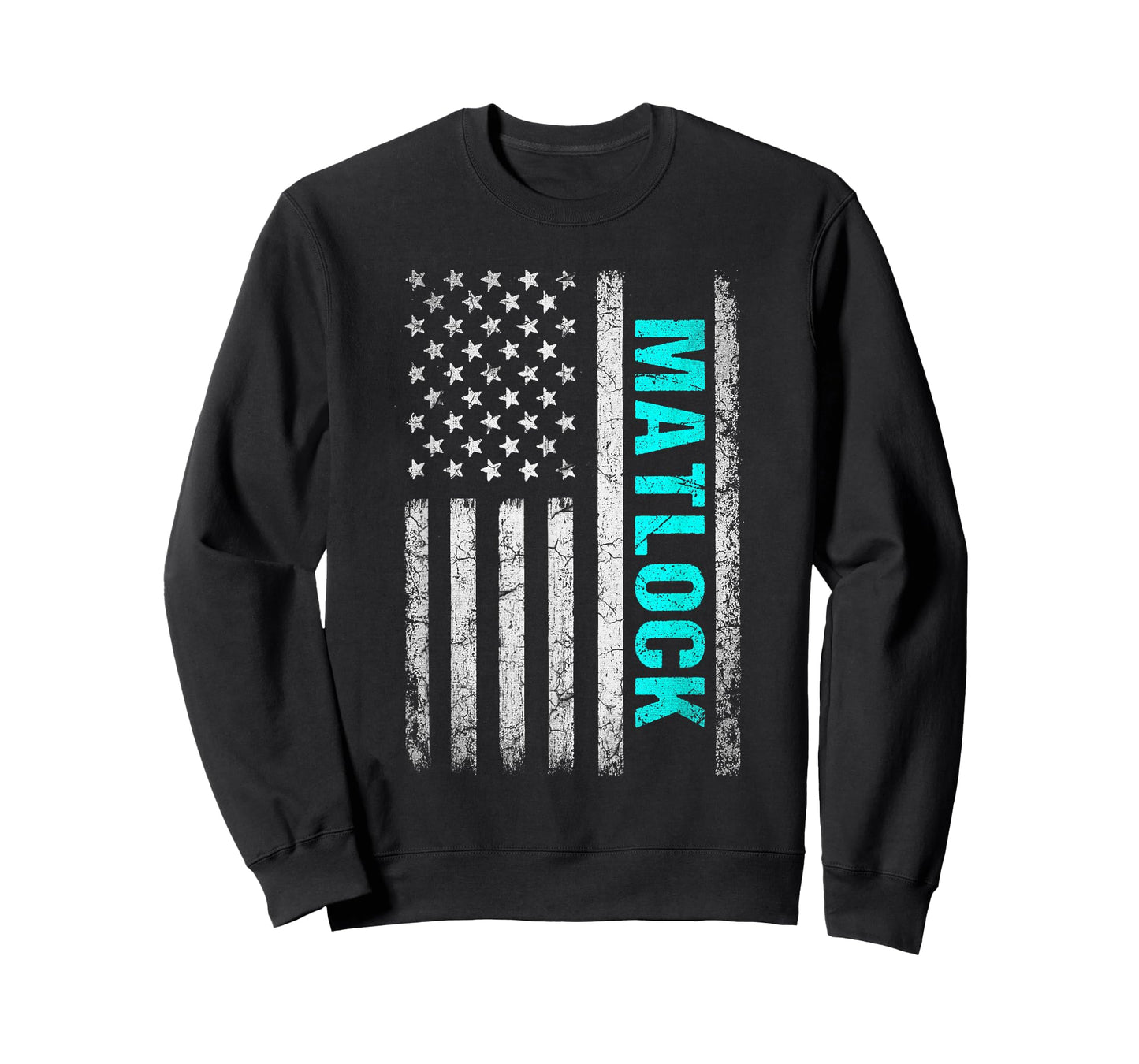 Matlock Name American Flag - Matlock Last Name T-Shirt