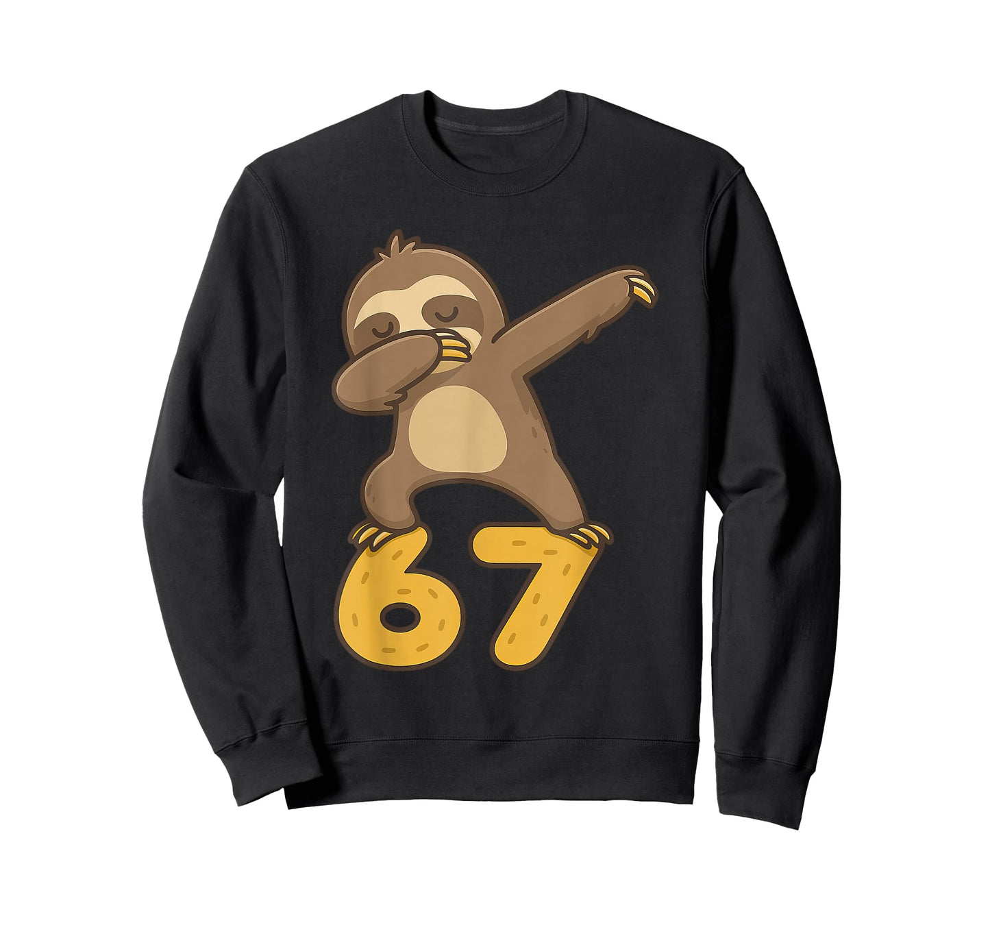 Funny Dabbing Sloth 67 Six Seven Meme T-Shirt