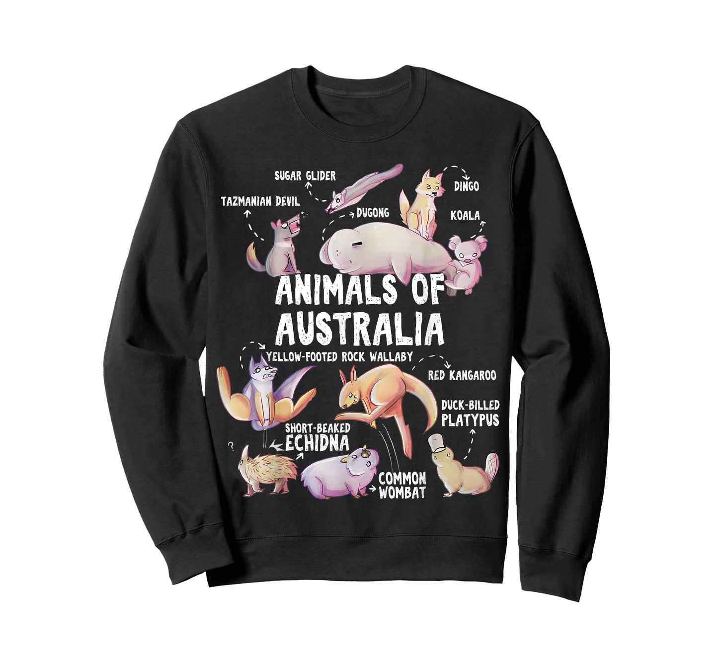 Animals of Australia Australian Animal Educational Gift Cute T-Shirt