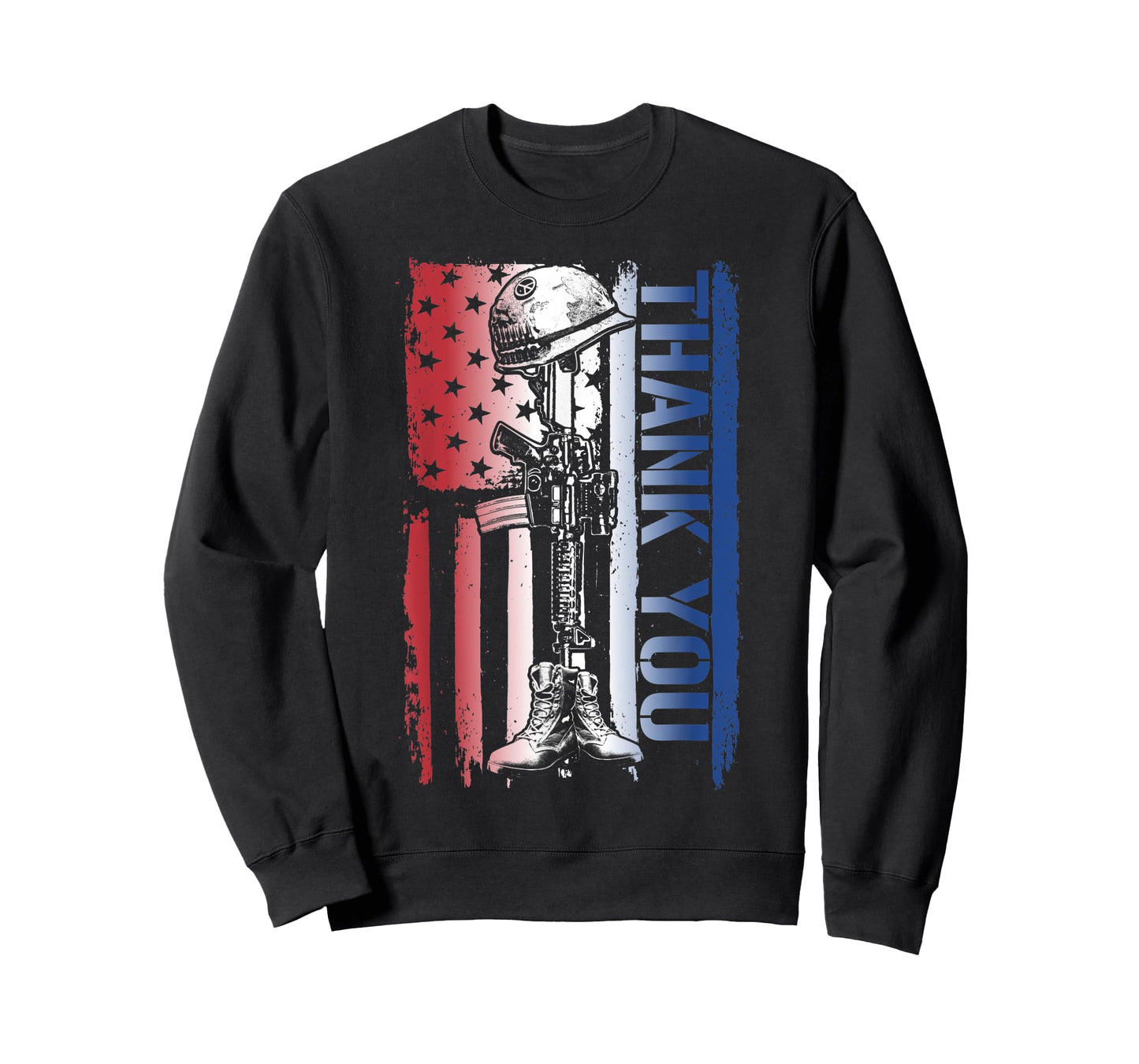 Thank You Veteran's Day American Flag Military Appreciation Women Men T-Shirt