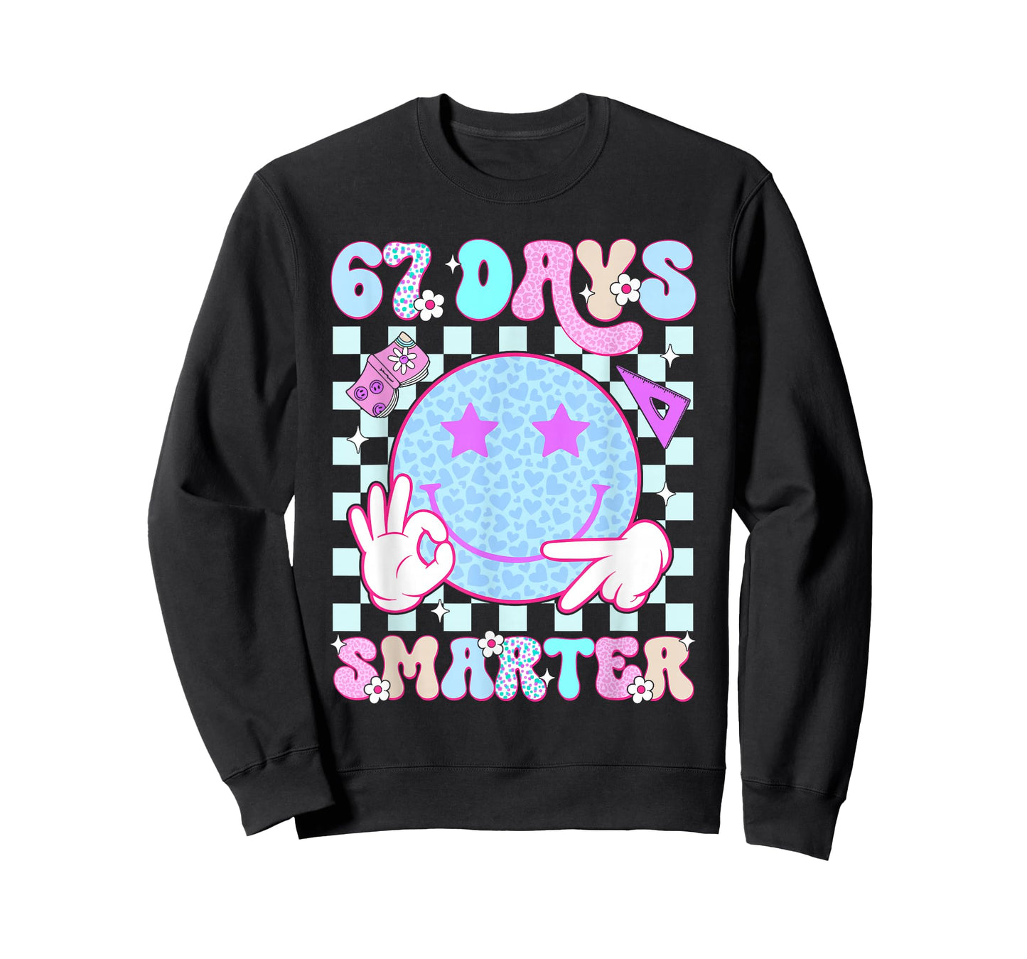67th Day of School Shirt 67 Days Smarter Teacher Boy Girls T-Shirt