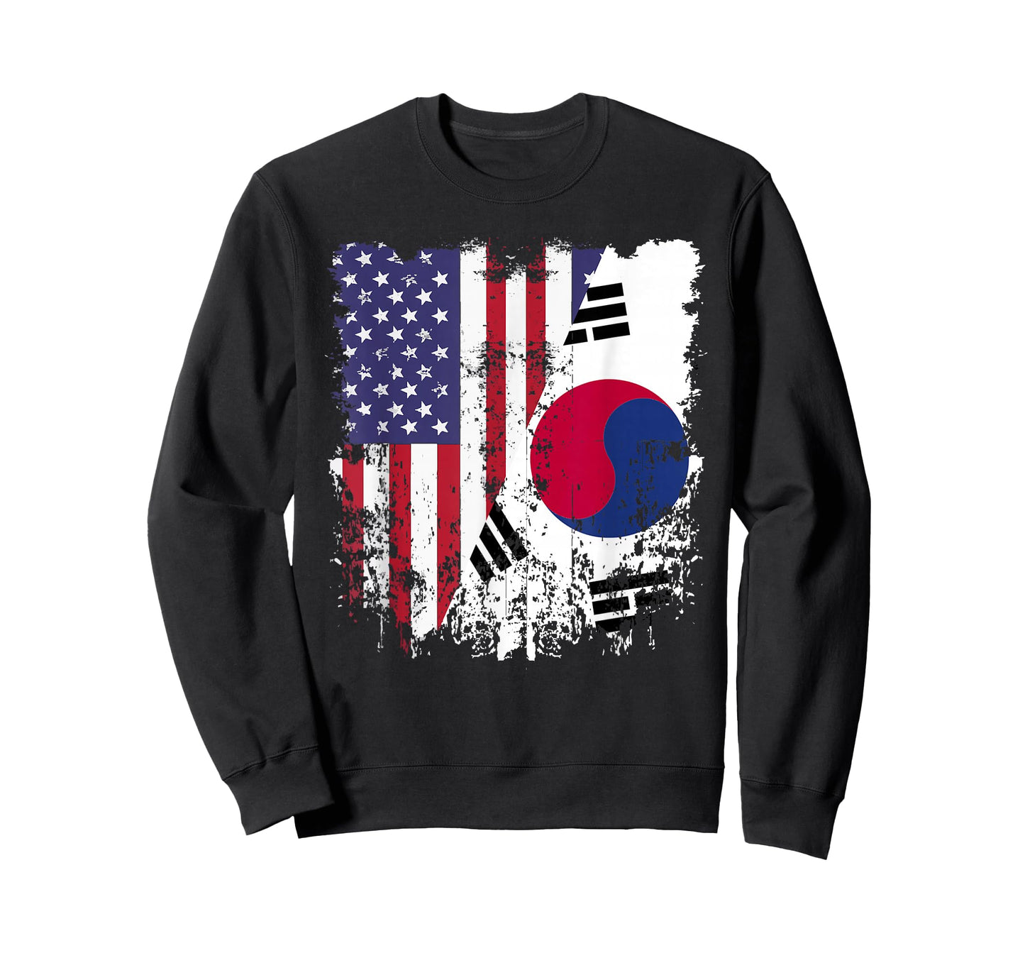 Korean Roots Half American Flag Korea Flag T-Shirt
