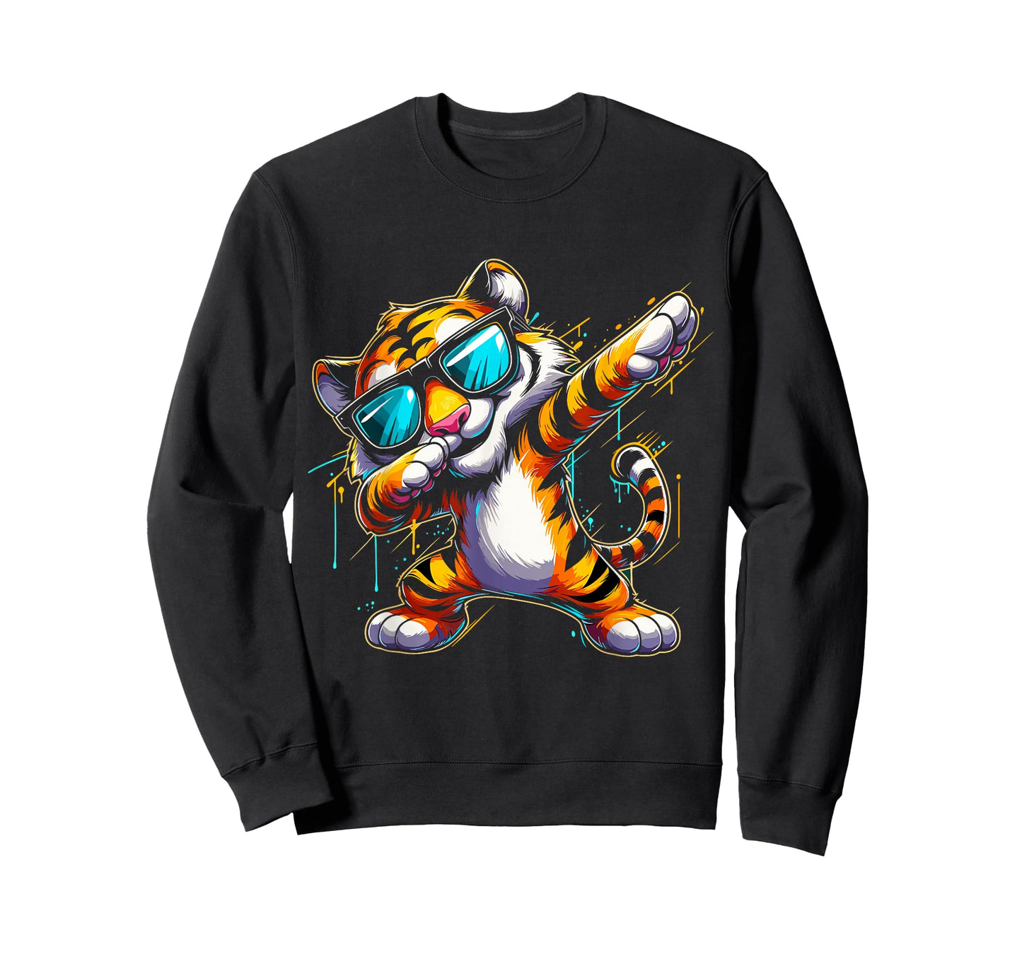 Dabbing Tiger With Sunglasses Cool Dabbing Tiger T-Shirt
