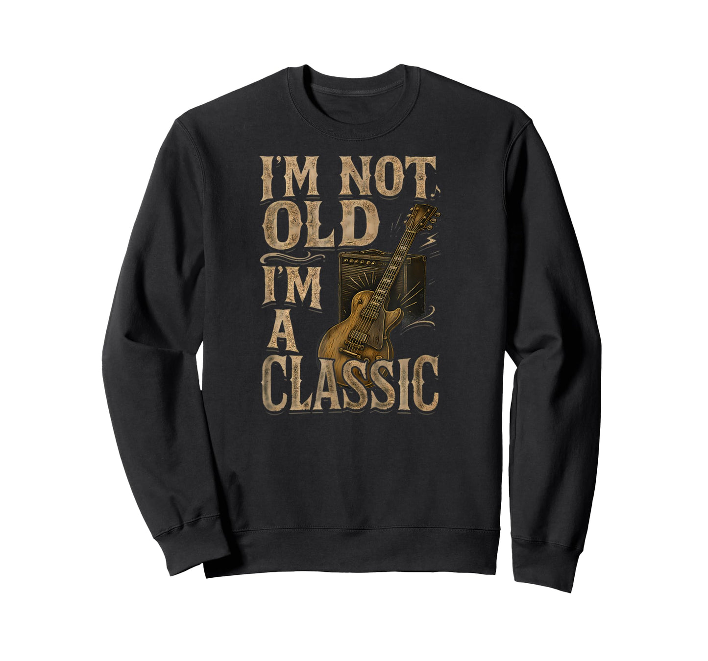 I'm Not Old I'm A Classic Vintage Design Guitar Music Lover T-Shirt