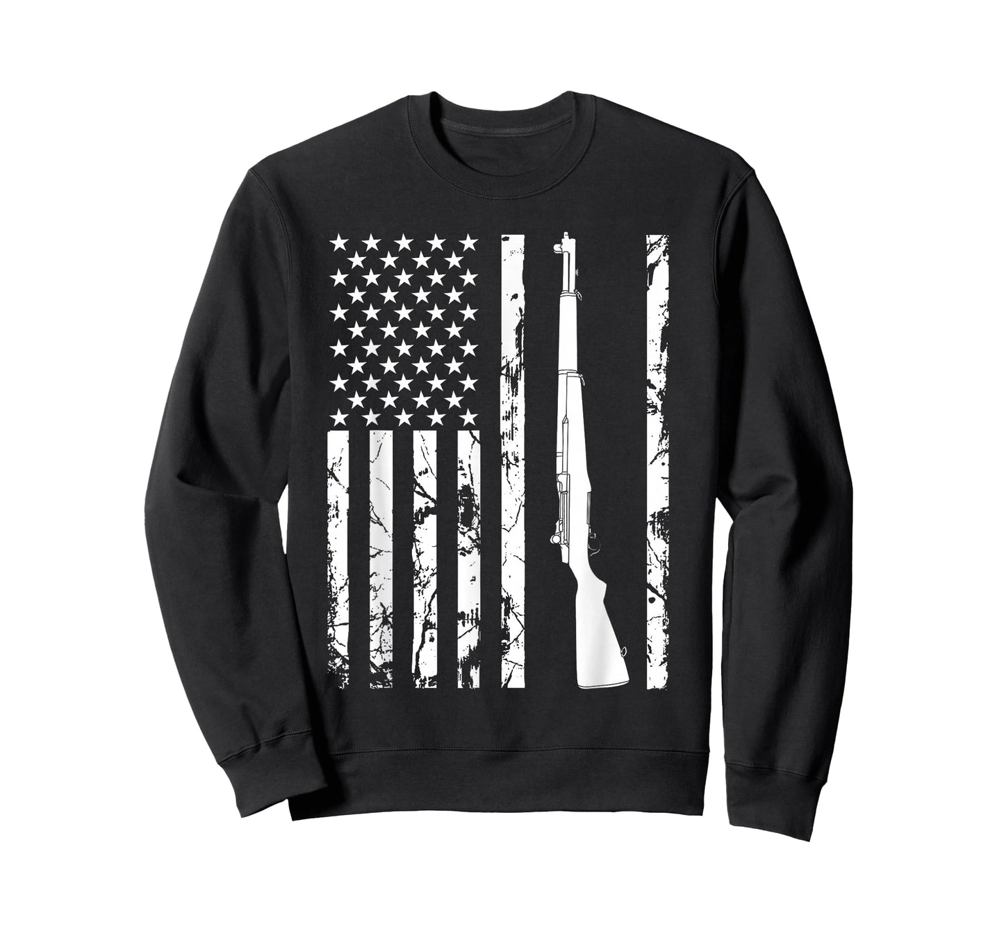 M1 Garand Rifle USA American Flag T-Shirt