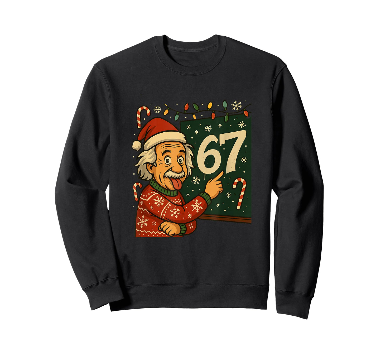 Funny 67 Christmas Sweater Design with Snowflakes T-Shirt