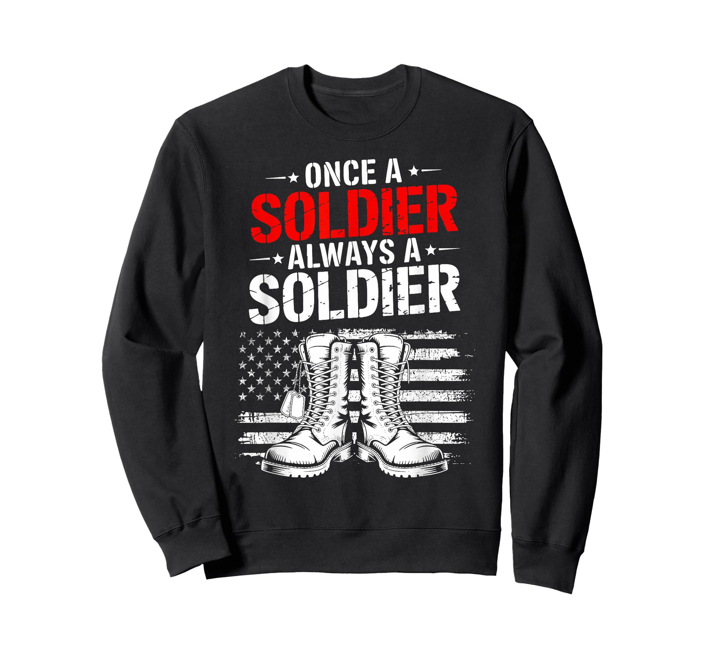 Patriotic Army Veteran Tee Once a Soldier Always a Soldier T-Shirt