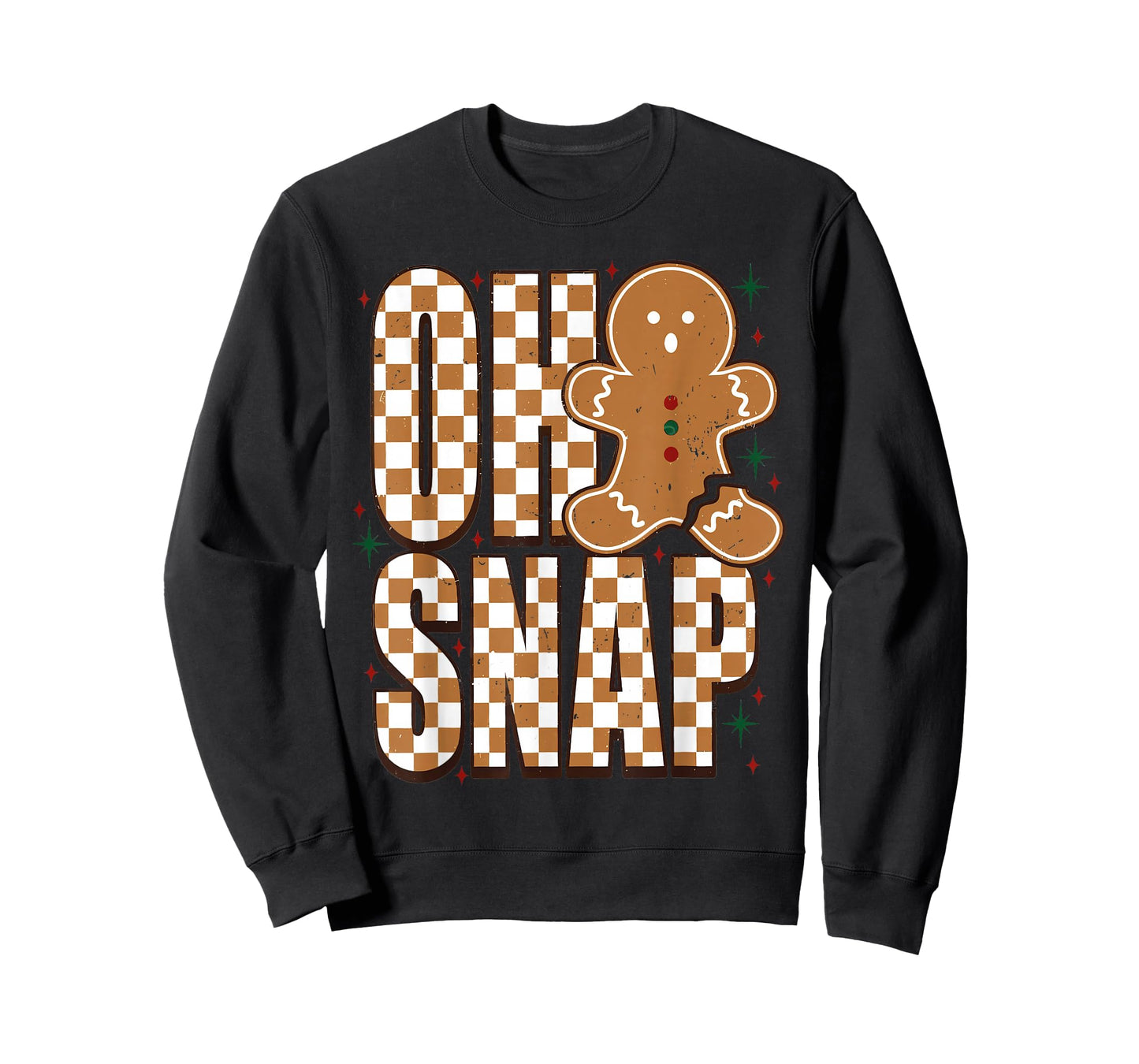 Oh Snap Gingerbread Man Funny Christmas Retro Women Men Kids T-Shirt