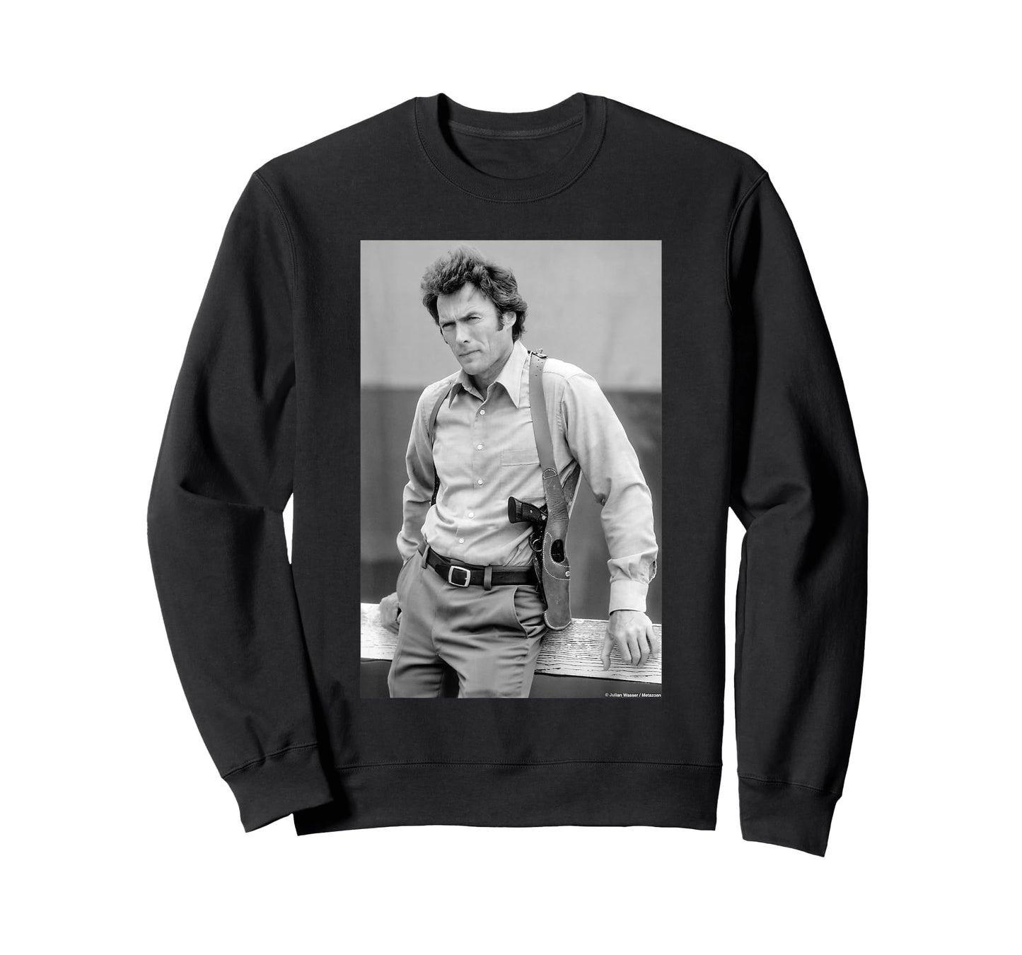 Clint Eastwood As Dirty Harry Magnum Force by Julian Wasser T-Shirt