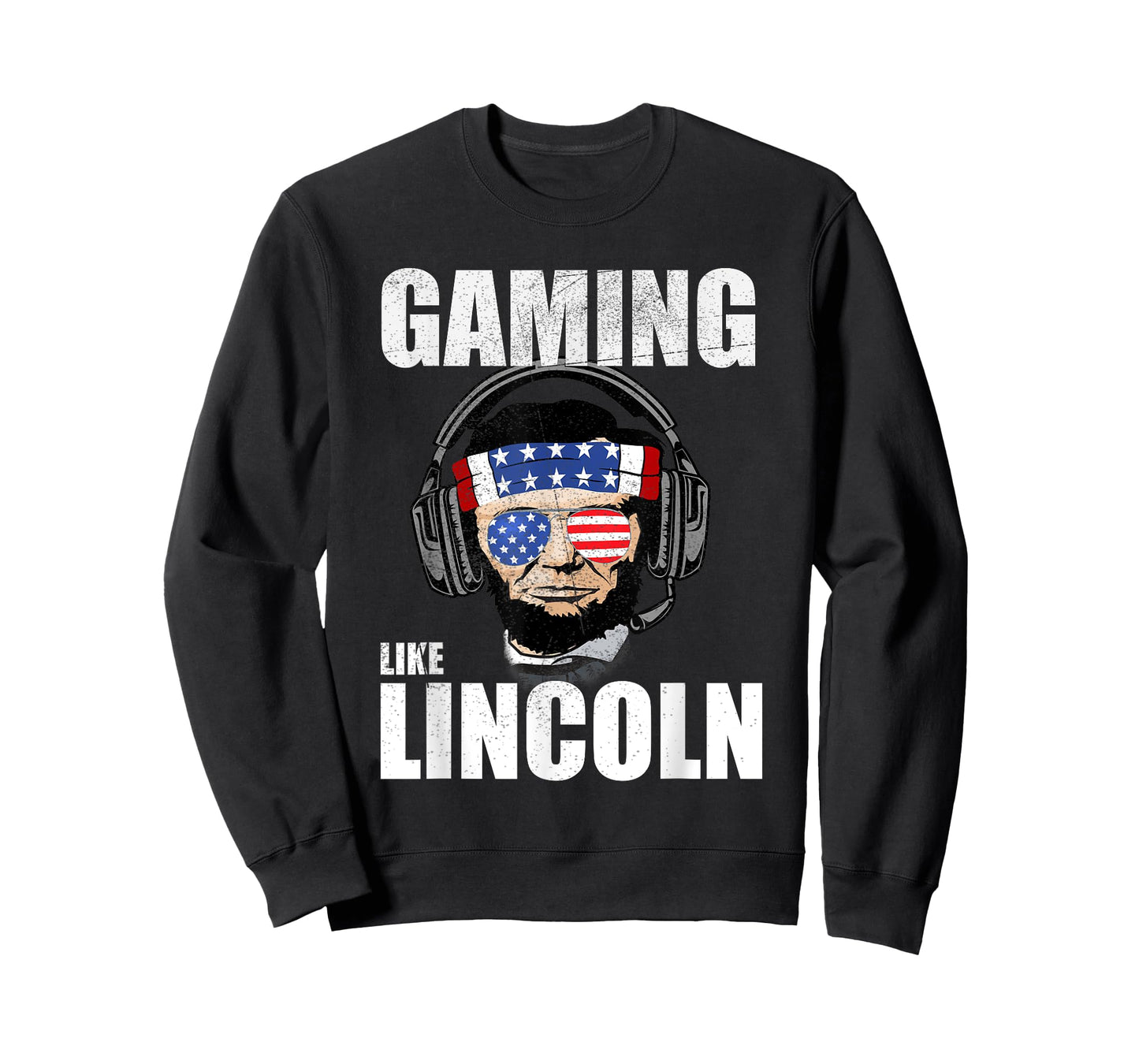 4th of July Gaming Like Lincoln Funny Abe Lincoln Gamer Meme T-Shirt