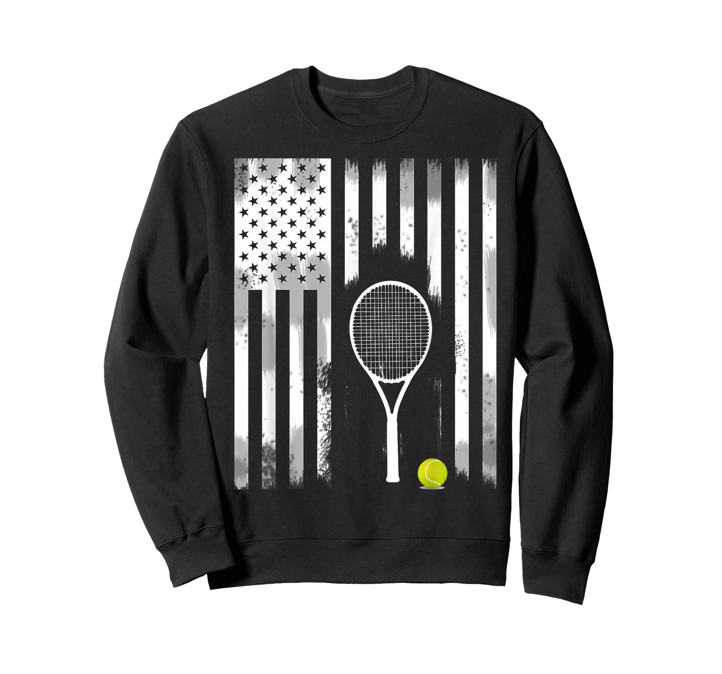 Tennis American Flag USA America Tennis Open Patriot T-Shirt